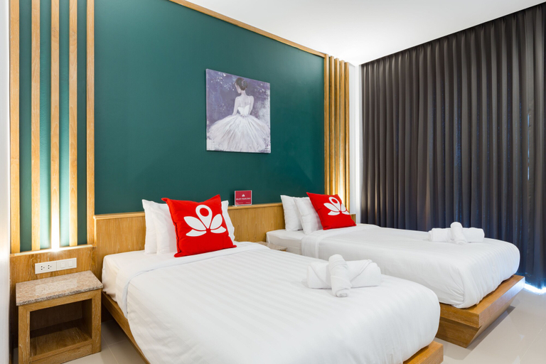 Bedroom 4, 竹古童路禅室酒店(Zen Rooms Takua Thung Road), Pulau Phuket