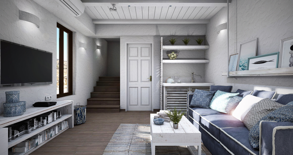 Bedroom 4, Del Mar Studios, South Aegean