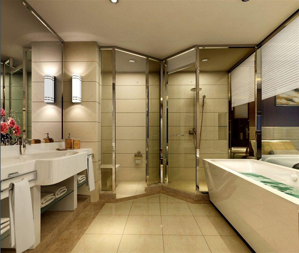 Bathroom 5, Zhangjiagang Huafang Jinling International Hotel, Suzhou