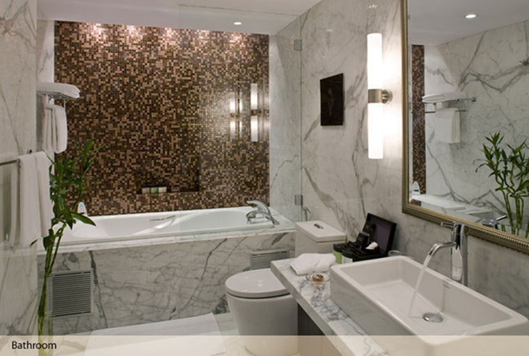 Bathroom, Oakwood Premier Prestige - UB City, Bangalore