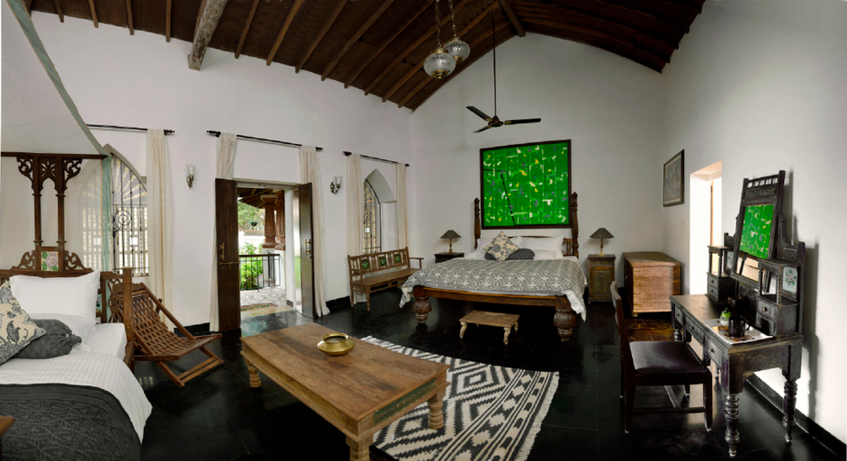 Bedroom 3, ELIVAAS Terra Rosa Portuguese styled 4 BHK Villa, North Goa