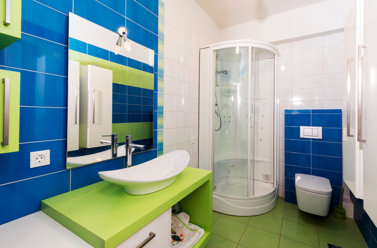 Bathroom 5, Elounda Thalassa Villas, Crete