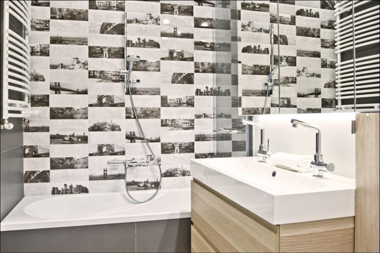 Bathroom, Apartamenty Warszawskie delux Siedmiogrodzka, Warsaw