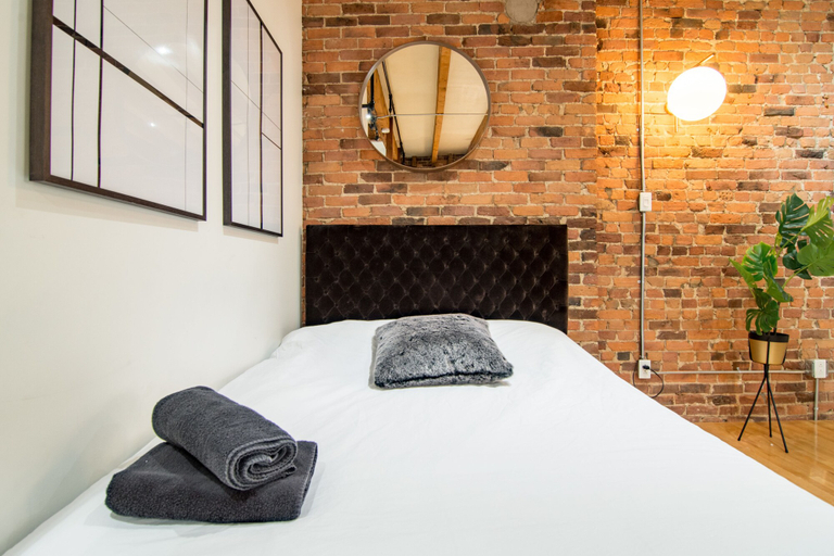 Bedroom 3, 1858 Upscale Lofts in Old Montreal by Nuage, Montréal