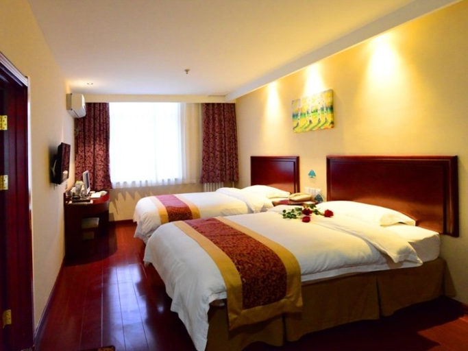 Bedroom 3, GreenTree Inn Yantai Penglai Pavilion Beiguan, Yantai