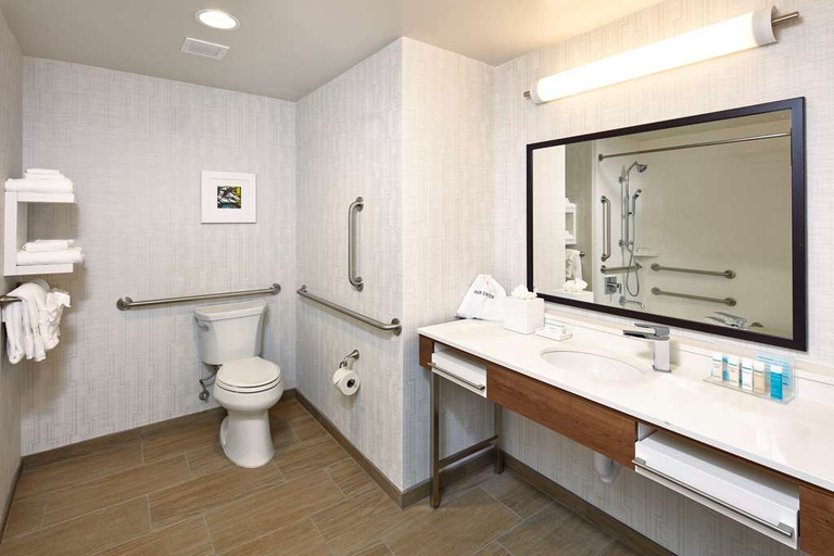 Bathroom 5, Hampton Inn & Suites Sacramento at Csus, Sacramento