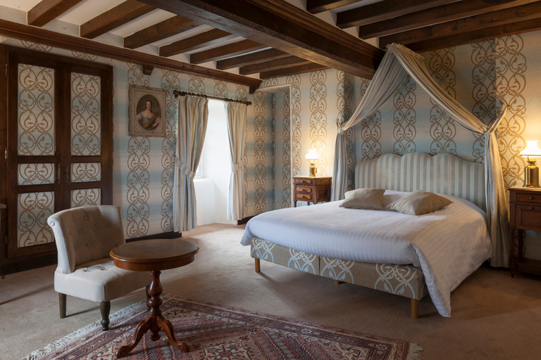 Bedroom 2, Le Château de la Roque, Manche