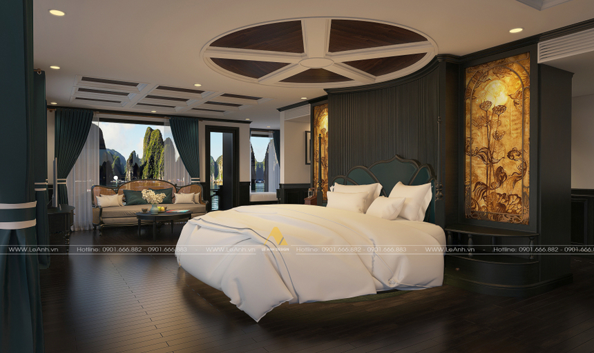 Bedroom 2, ラ レジーナ グランド クルーズ, Hạ Long