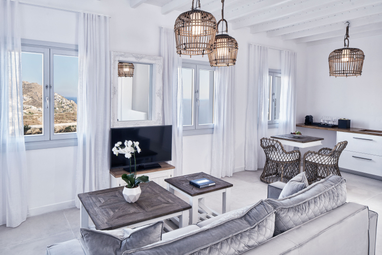 Bedroom 2, Katikies Villas Mykonos, South Aegean