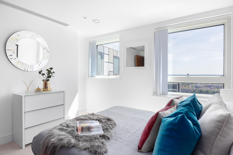 Bedroom 3, Lincoln Plaza One-Bedroom Apartments, London