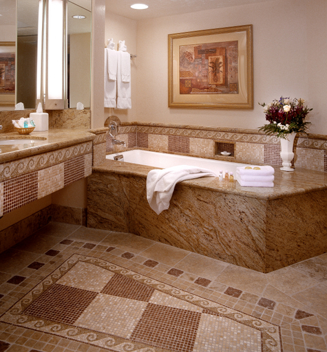 Bathroom 5, Harbor View Inn, Santa Barbara