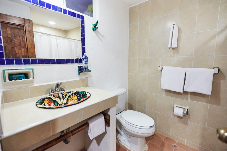 Bathroom, Suites Ixtapa Plaza, José Azueta