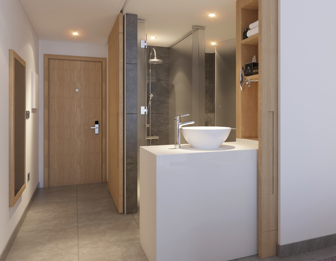 Bathroom, Premier Inn Dragon Mart Hotel, Dubai