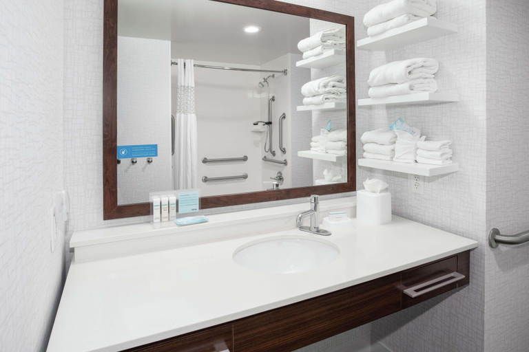 Bathroom 4, Hampton Inn Lincoln Airport, Lancaster