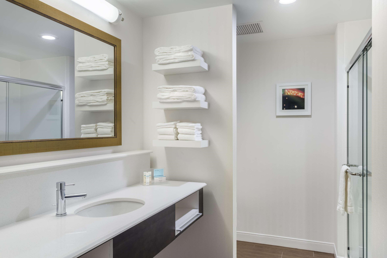 Bathroom 4, Hampton Inn & Suites Newport/Cincinnati, Campbell