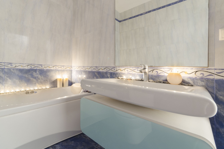 Bathroom, Villa Vesper Paros, South Aegean
