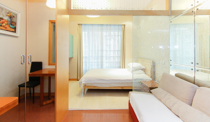Bedroom, Xidaojia service apartment, Shanghai