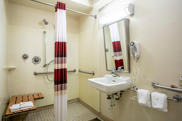 Bathroom 4, Red Roof PLUS+ Baltimore-Washington DC/BWI Airport, Anne Arundel