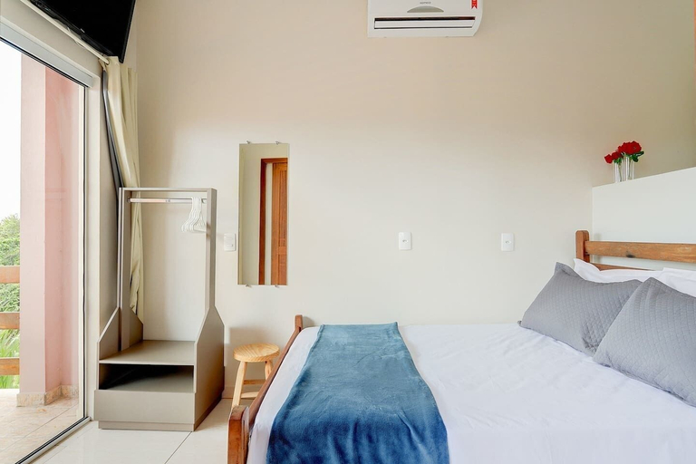 Bedroom 3, Loft Origin Guarda Beach With Balcony & AC, Palhoça
