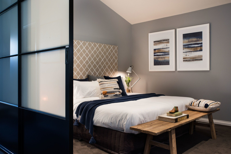 Bedroom, Boatshed House, Hepburn - East
