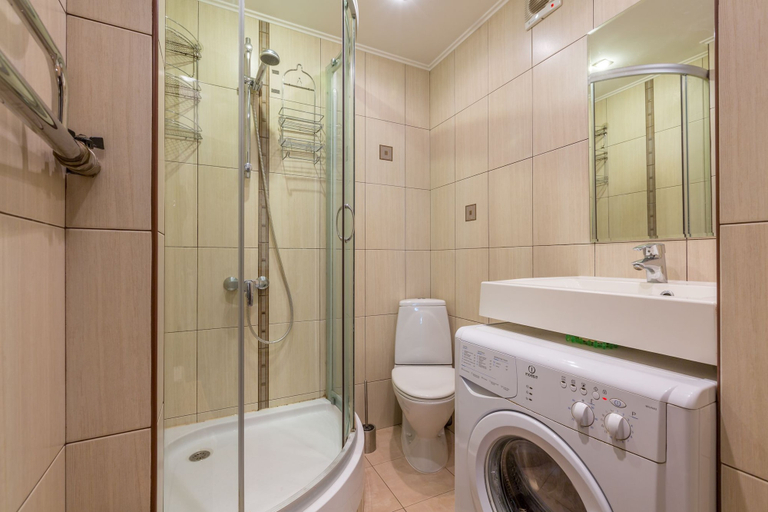 Bathroom 2, AG Apartment on Mashinostroenya 9, 135, Central