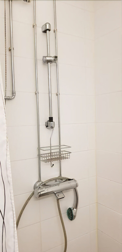 Bathroom 2, Cosy studio in front of a small church, Southern Savonia