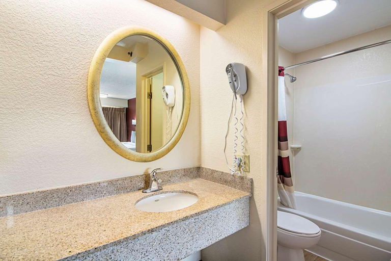 Bathroom 4, Red Roof Inn Hampton Coliseum & Convention Center, Hampton