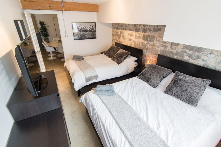 Bedroom 2, 1821 Industrial Loft in Old Port by Nuage, Montréal