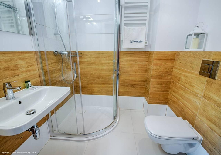 Bathroom, Apartament z widokiem na morze - Nadmorski Luksus Apartamenty, Kołobrzeg
