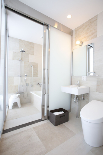 Bathroom 4, Three Wellness, Okayama
