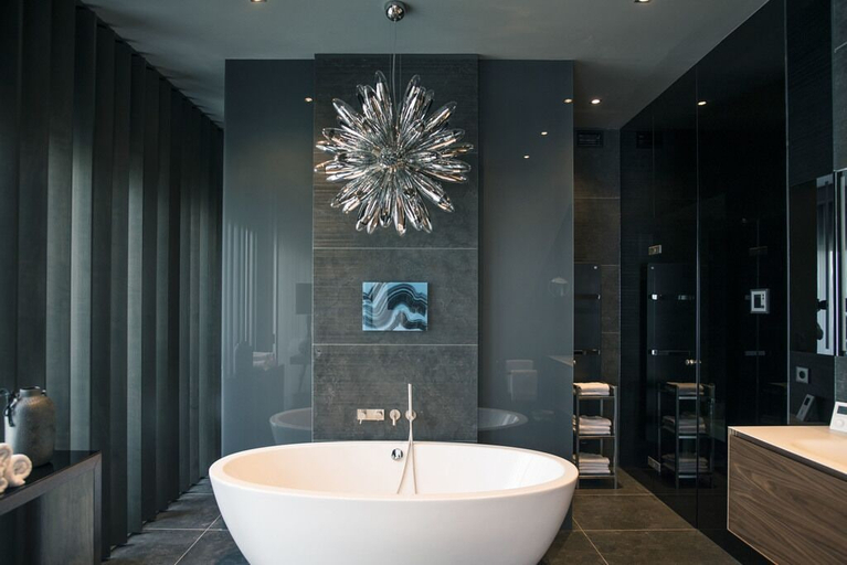 Bathroom, Monbijou Penthouse by Suite.030, Berlin