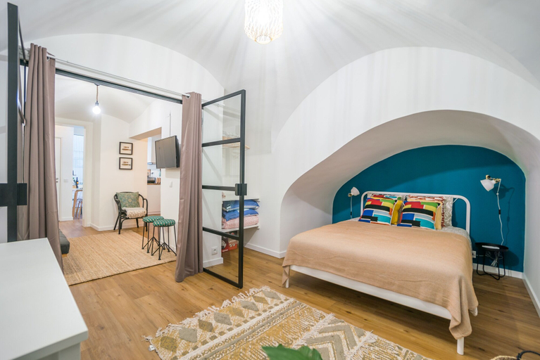 Bedroom 3, Comfortable Principe Real Apartment, Lisbon