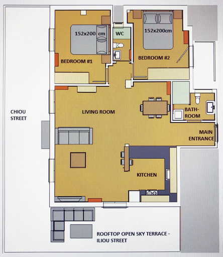 Public Area, Sunkissed Rooftop Apartments, Attica