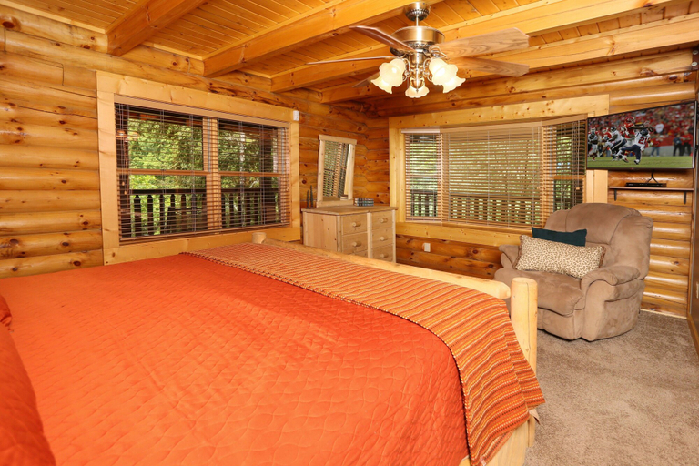 Bedroom 3, Black Bear Hideaway - Five Bedroom Cabin, Sevier