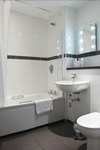 Bathroom 3, The Barns Hotel, Staffordshire