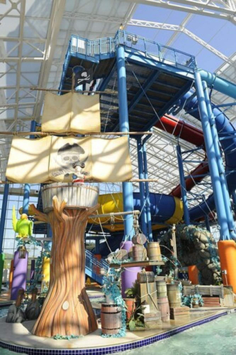 Public Area 3, Big Splash Adventure Indoor Water Park & Resort, Orange