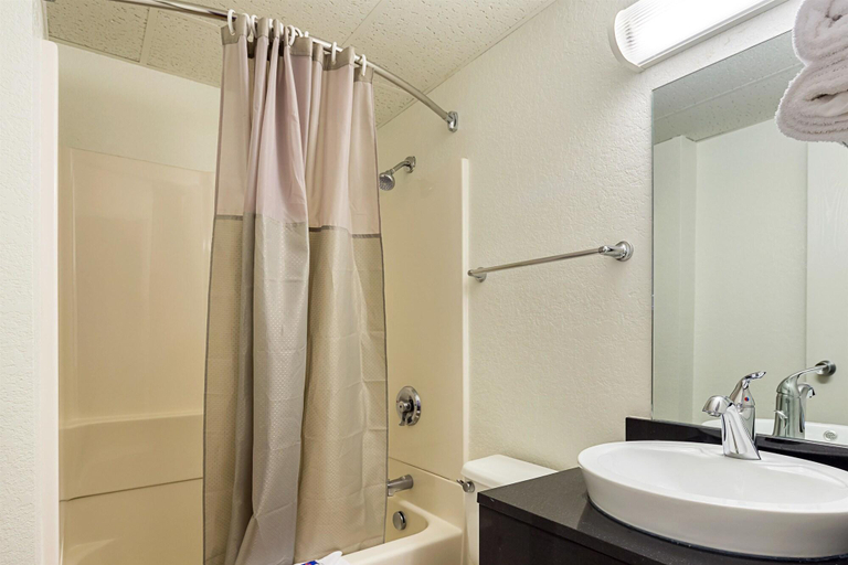 Bathroom 5, Motel 6 Spokane East, Spokane