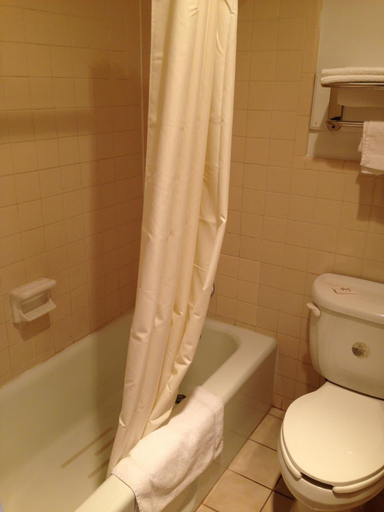 Bathroom 4, Red Roof Inn Jacksonville, AL, Calhoun