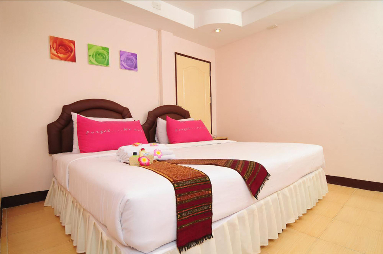 Bedroom 2, Bed by Tha-Pra Hotel and Apartment, Phasi Charoen