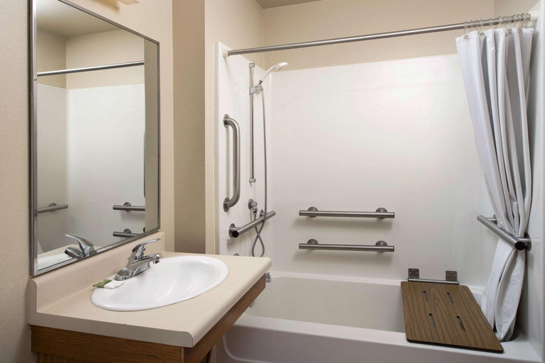 Bathroom 5, Woodspring Suites Colorado Springs Airport, El Paso