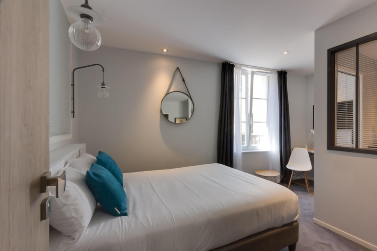 Bedroom 5, Hôtel Les 2 Villas, Calvados