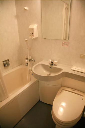 Bathroom, Sun Plaza Hotel, Miyakonojō