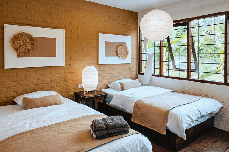 Bedroom 3, Villa Art Hill - A Little Bali in PUNCAK, Bogor