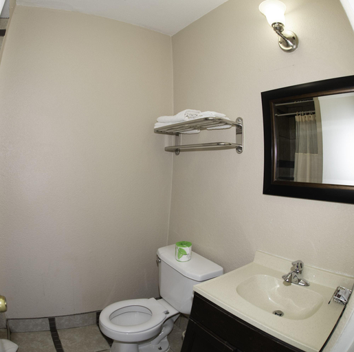 Bathroom 4, Budget Inn, Scurry