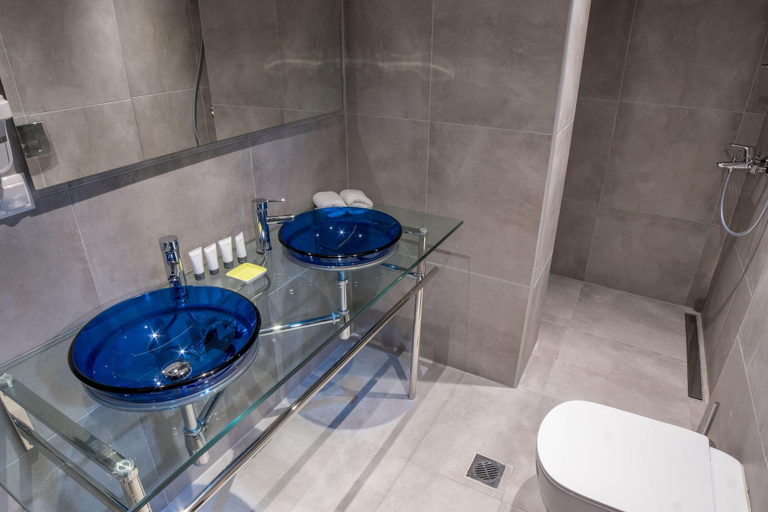 Bathroom, Andromeda Downtown Suites, Attica