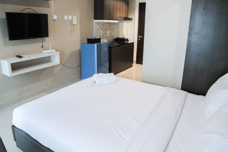 Bedroom 2, Nice Furnished Studio Apartment @ Grand Dhika City By Travelio, Bekasi