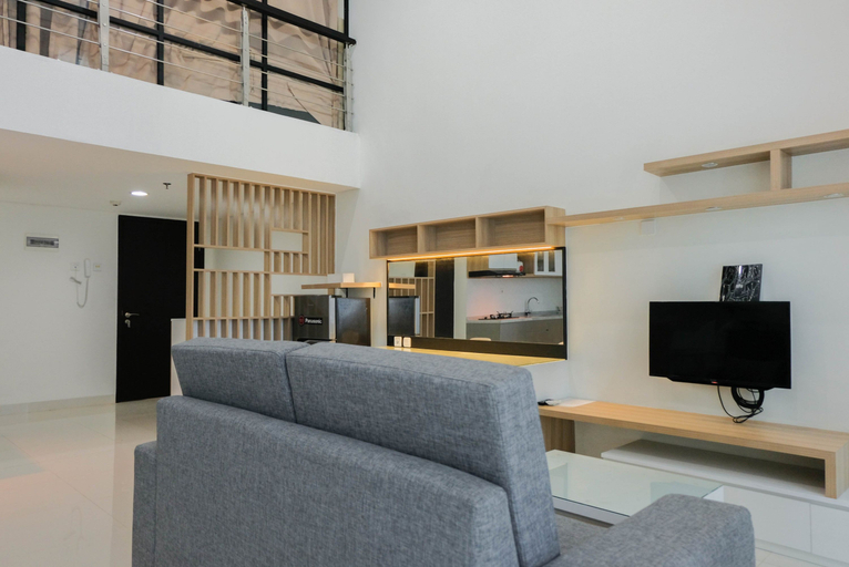 Public Area, 1BR Spacious SOHO with Extra Bed @ Brooklyn Apartment By Travelio, Tangerang