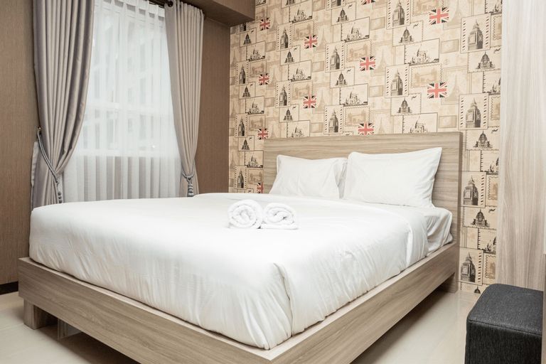 Bedroom 1, Convenient 2BR at Gateway Pasteur Apartment By Travelio, Bandung