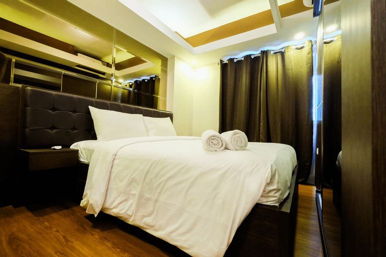 Bedroom 1, Spacious Studio Room at Green Pramuka Apartment By Travelio, Central Jakarta