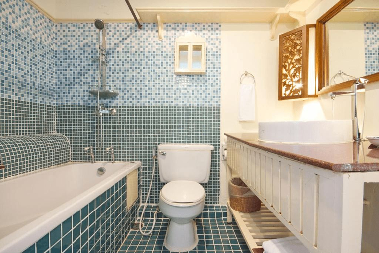 Bathroom 5, Chom View Hotel, Hua Hin